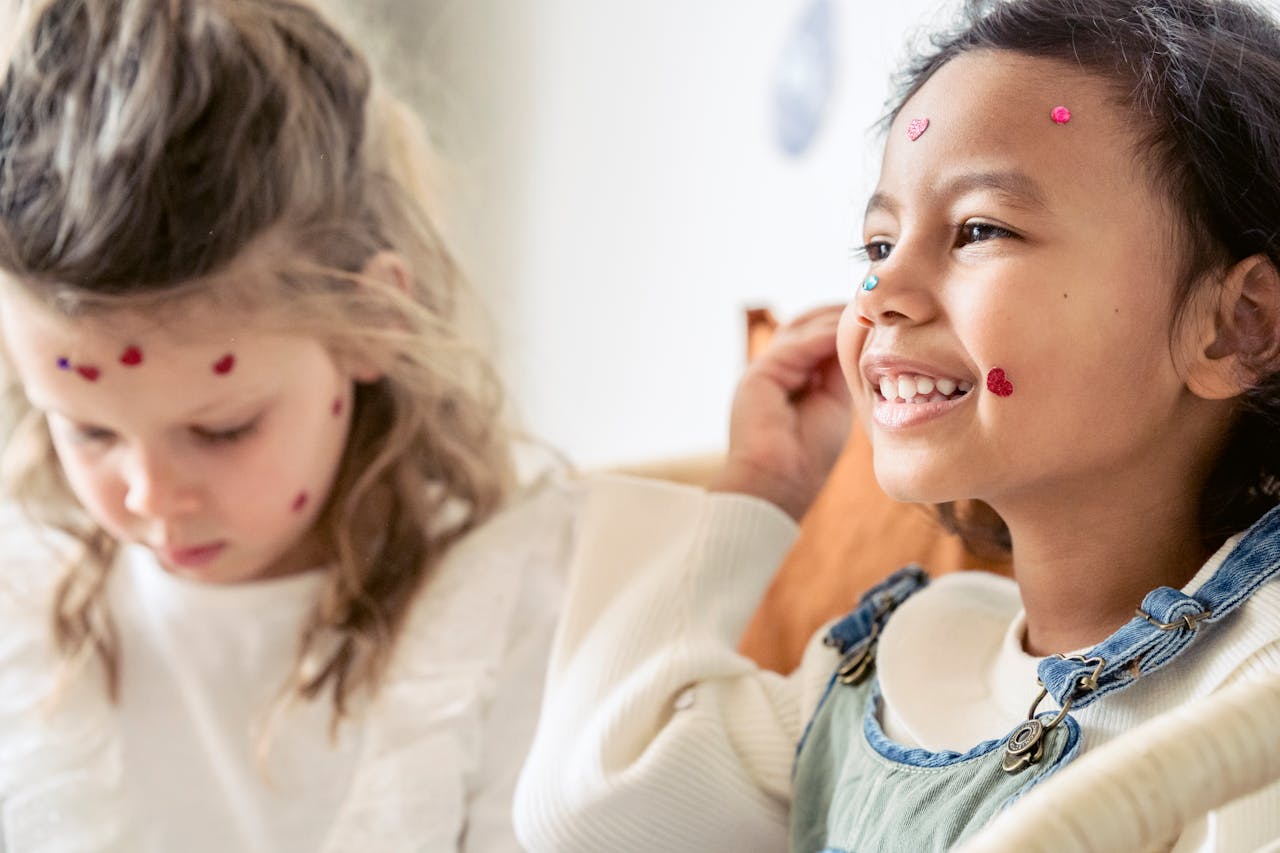 Confident young smiles after a check-up